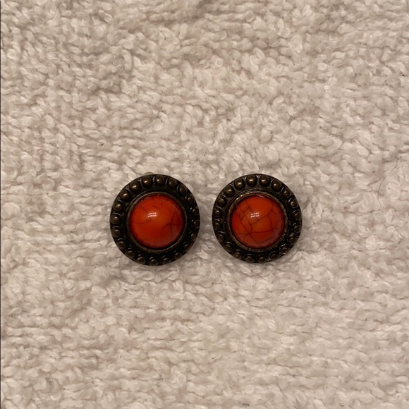 Orange earrings - Picture 1 of 1
